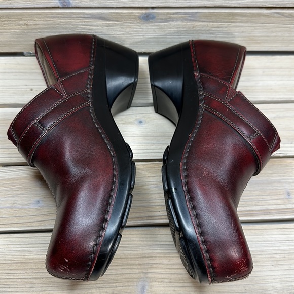 Dansko Burgundy Solstice Cordovan Clogs Size 41 - Picture 3 of 11